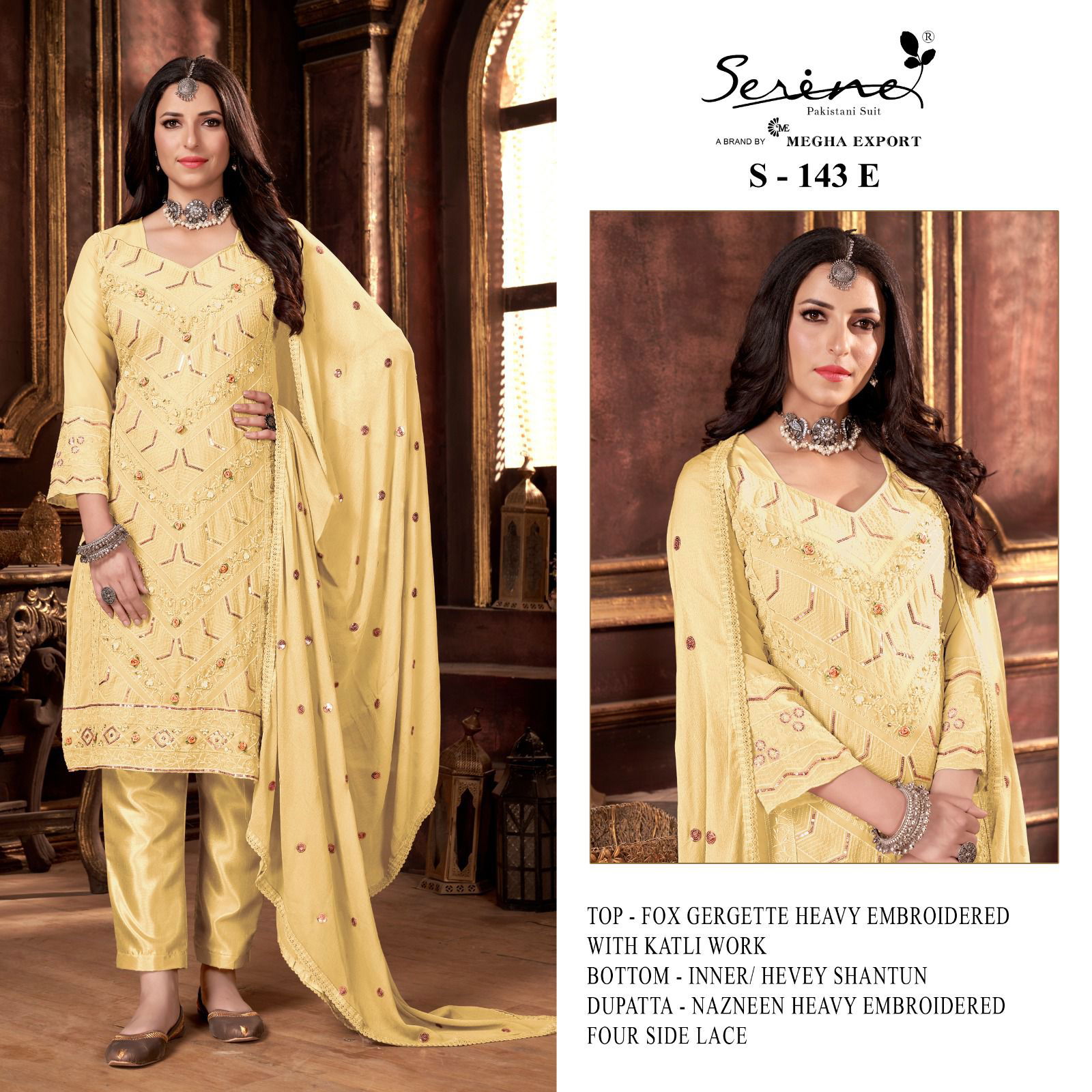 S 143 E To H By Serine Pakistani Suits Catalog